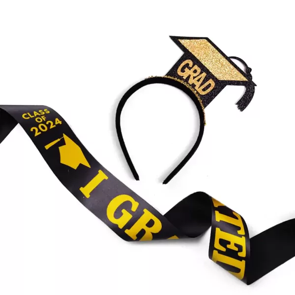 Graduation Sash & Headband.