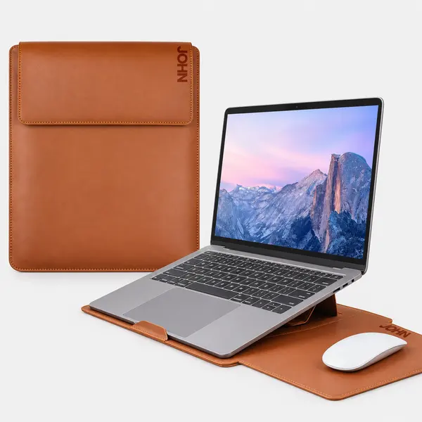 Custom Leather Laptop Sleeve 2