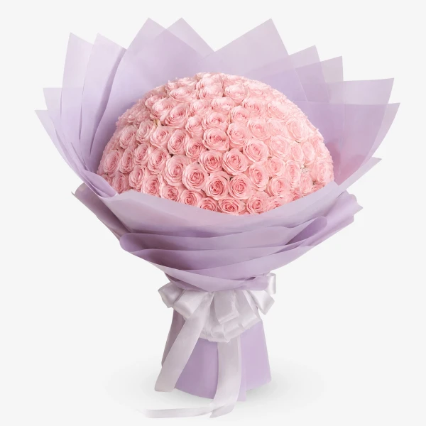 Blooming Blush (100 Pink Roses)