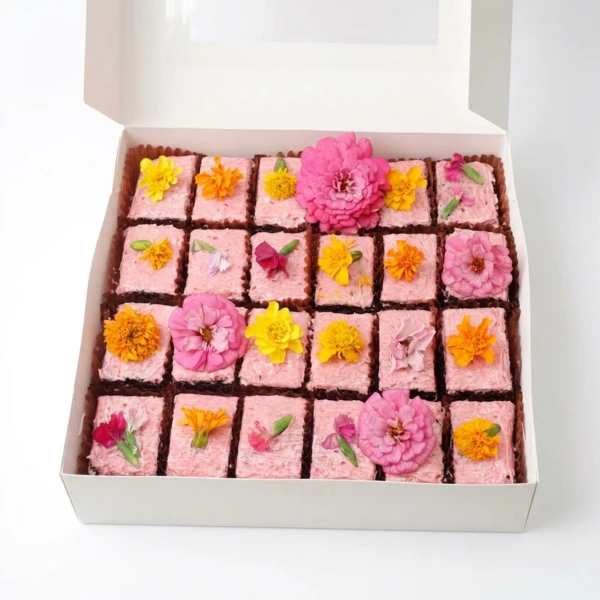 Berry Bloom Cream Cheese Brownies - Standard