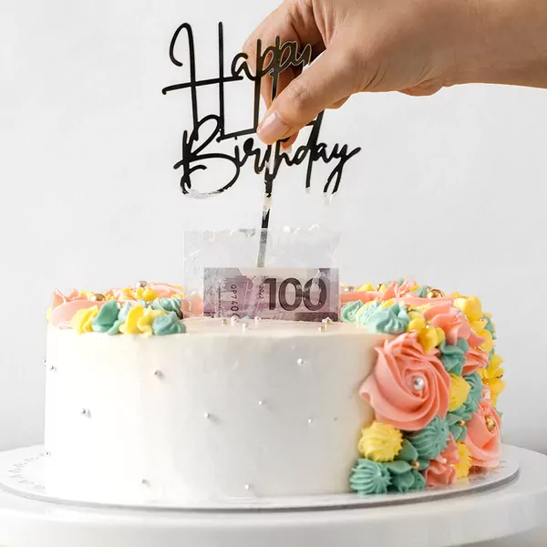 Petals Galore Cake - Money Pulling Cake (Vanilla)
