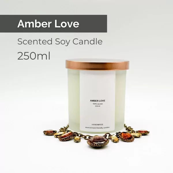 Amber Love Scented Soy Candle - default