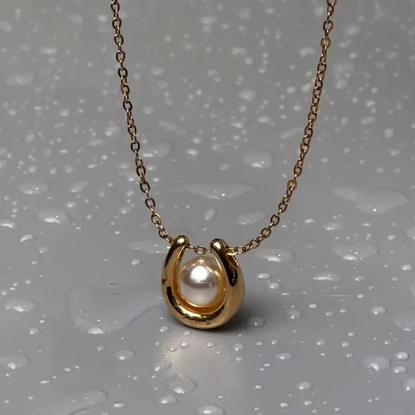 Serena Pearl Necklace - Gold