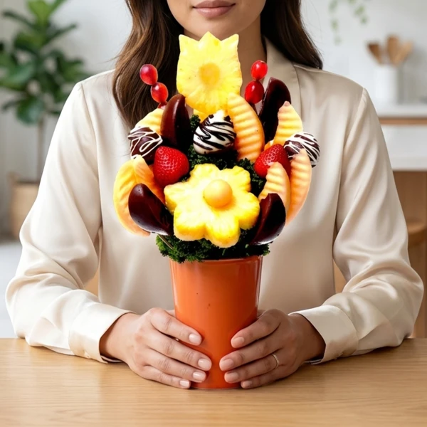 Chocolate Sunrise Fruit Bouquet - Standard