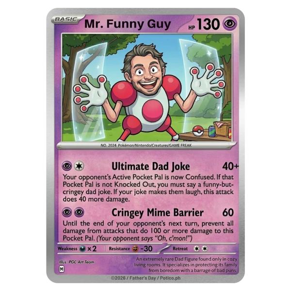 Custom Dad Trainer Card Frame