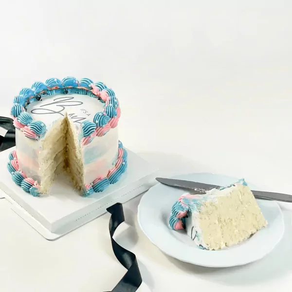Burn Away Gender Reveal Cake - default