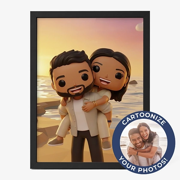 Personalized Pop Figure Photo Frame - Standard