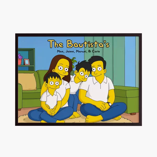 Cartoon Family Frame - Standard