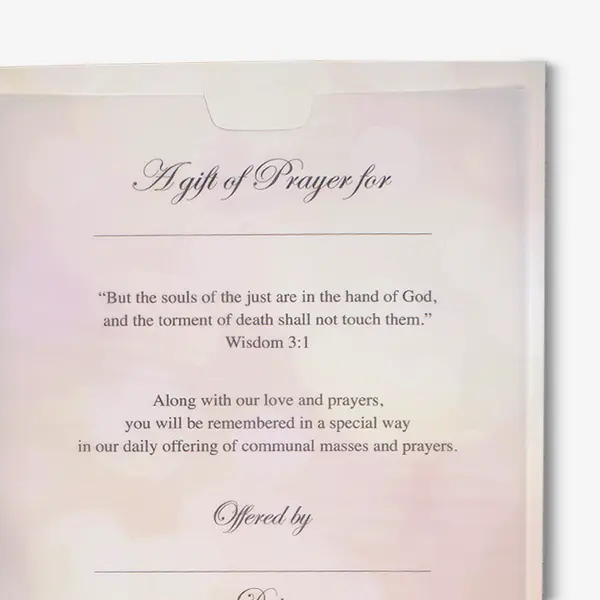 Sympathy Mass Card 4