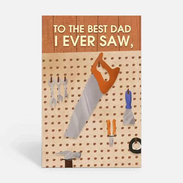 To the Best Dad Giant Card - Standard