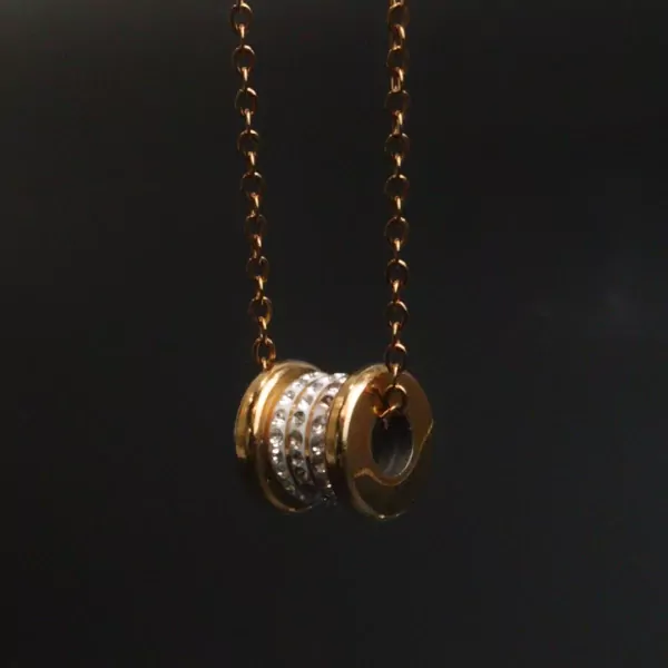 Dione Barrel Necklace - Gold