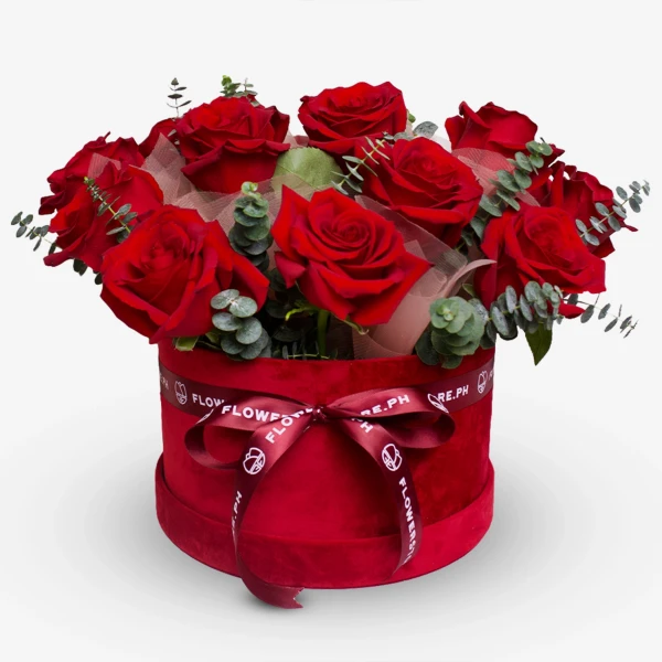 Red Velvet Vows (16 Ecuadorian Roses) - Standard