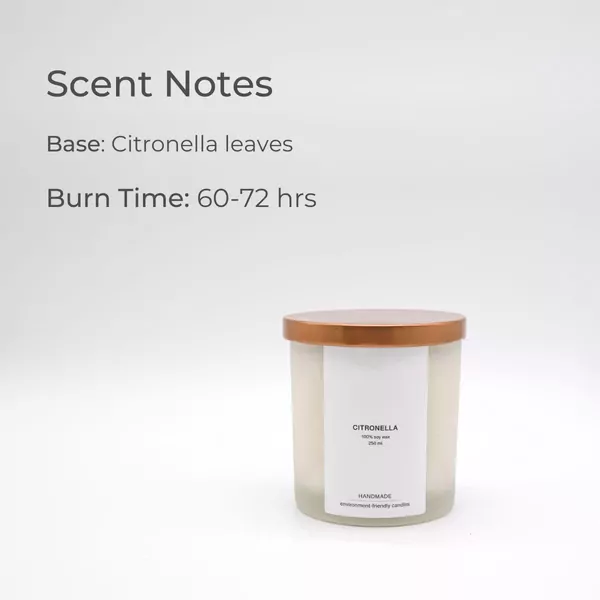 Citronella Scented Soy Candle - 250ml