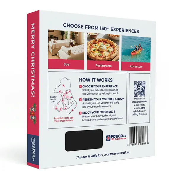 Christmas-themed gift experience box, holiday gift experience