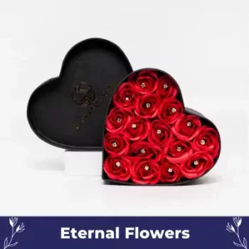 Bright Red Eternal Heart Box. - Standard
