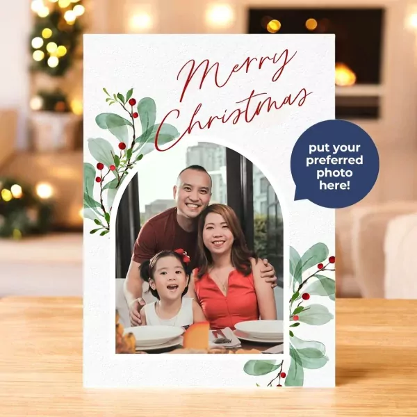 Personalized Christmas Greeting Card - Standard Message