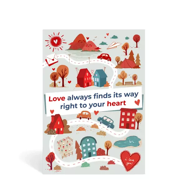 Heart's Journey Greeting Card'
