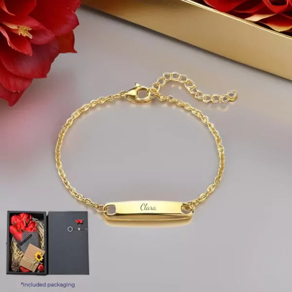 Personalized Slim Curved Bracelet - default