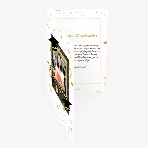 Personalized Graduation Greeting Card - Standard Message