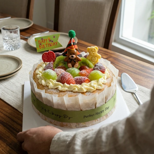 Fruit Sparks Basque Cheesecake - 6 Inch Cake