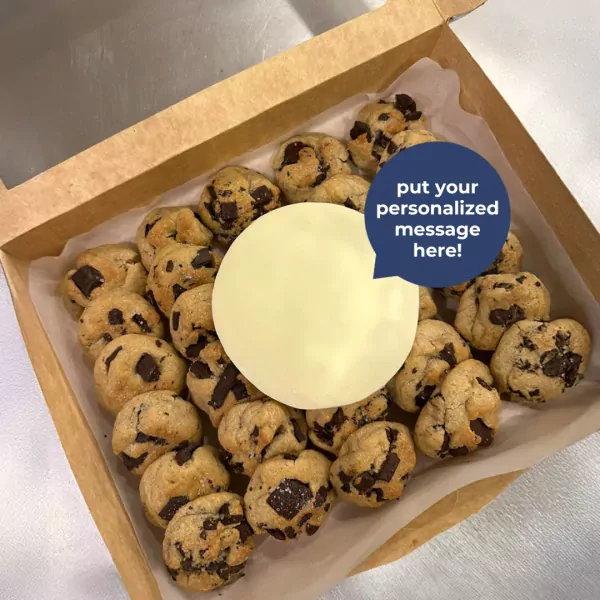 Giant Dark Bliss Cookies - Happy Birthday