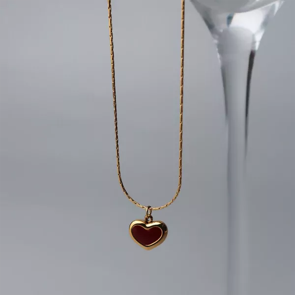 Renee Red Heart Necklace - default