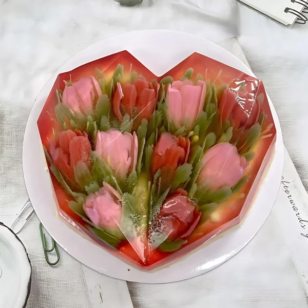 Blooming Sweetheart Jelly Cake - Standard