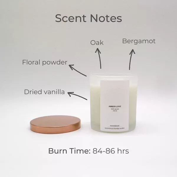 Amber Love Scented Soy Candle - default