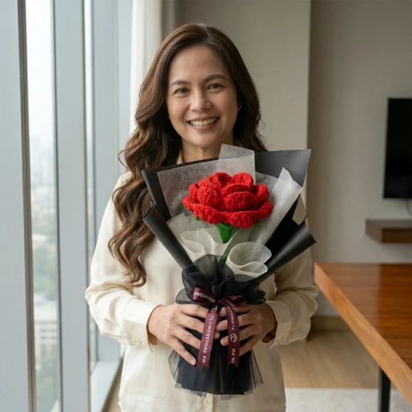 Giant Crochet Rose - Standard