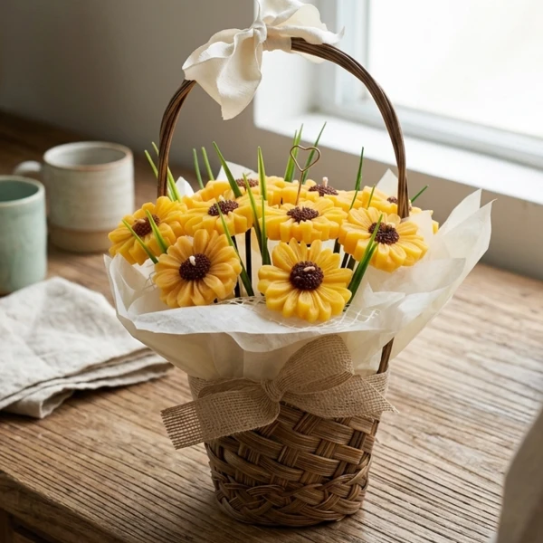 Basket of Sunshine Candle - Standard