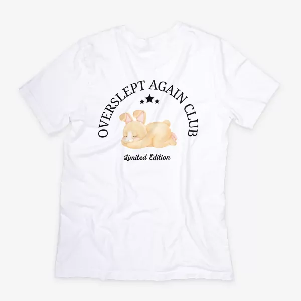 Overslept Again Club Shirt - Small