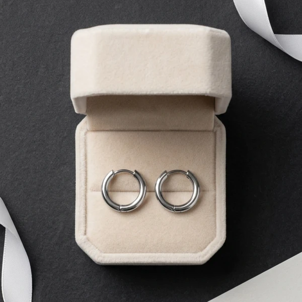 Silver Thin Hoops - Standard