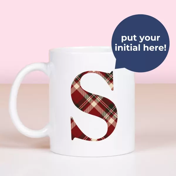 Plaid Monogram Mug - Standard
