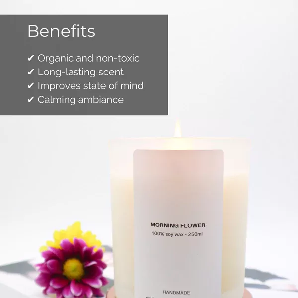 Morning Flower Scented Soy Candle - default
