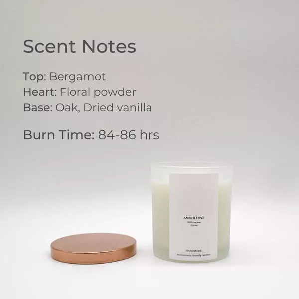 Amber Love Scented Soy Candle - default