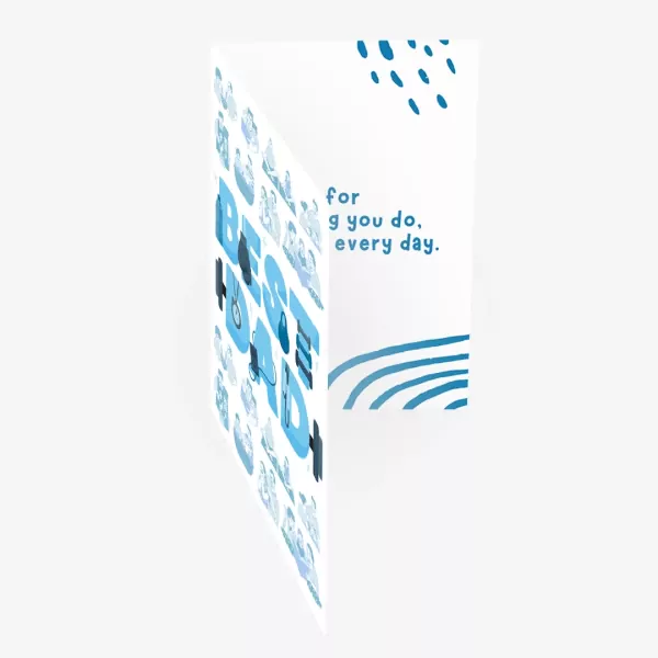 Personalized Dad Greeting Card - Standard