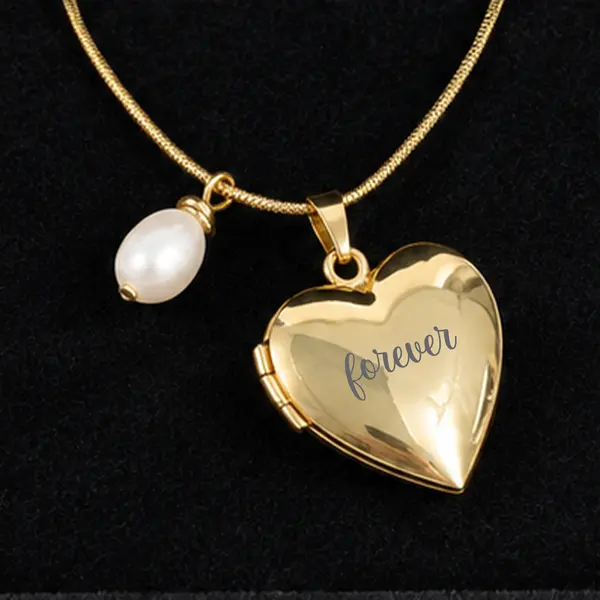 Heart Photo Locket Necklace 3