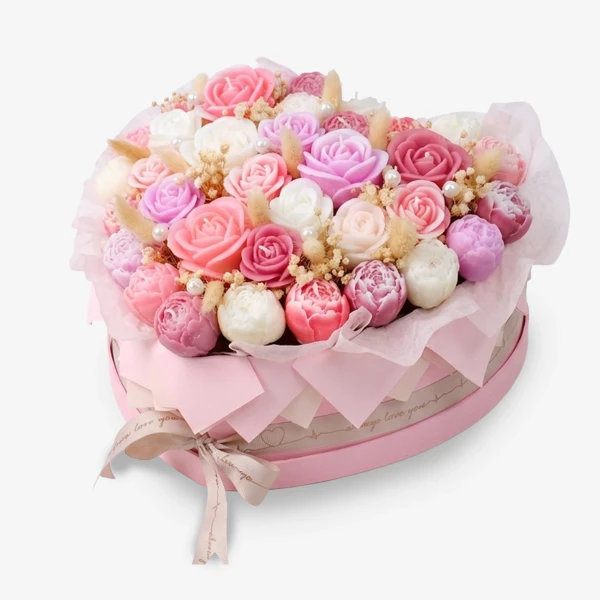 Blushing Ivory Candles - Standard