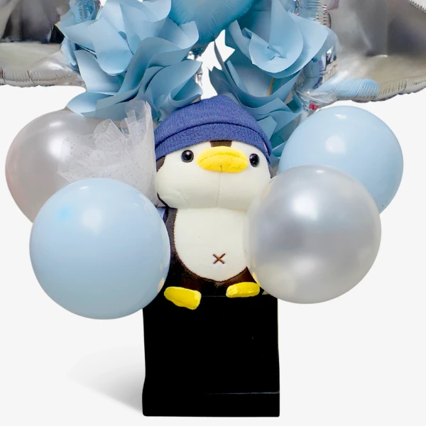 Penguin Plush Balloon Gift Bundle