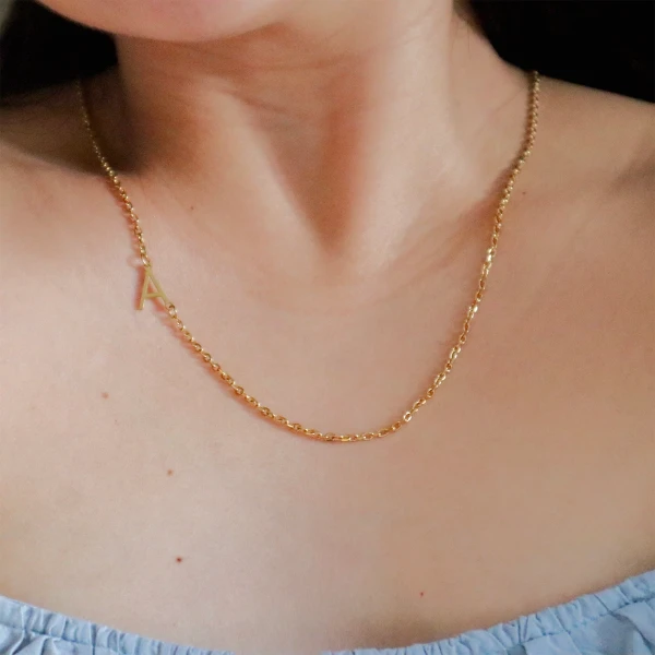 Minimalist Initial Necklace - Standard