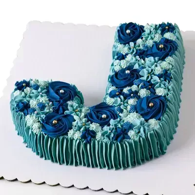 Stylish Buttercream Cake - Shades of Blue (8 inch)