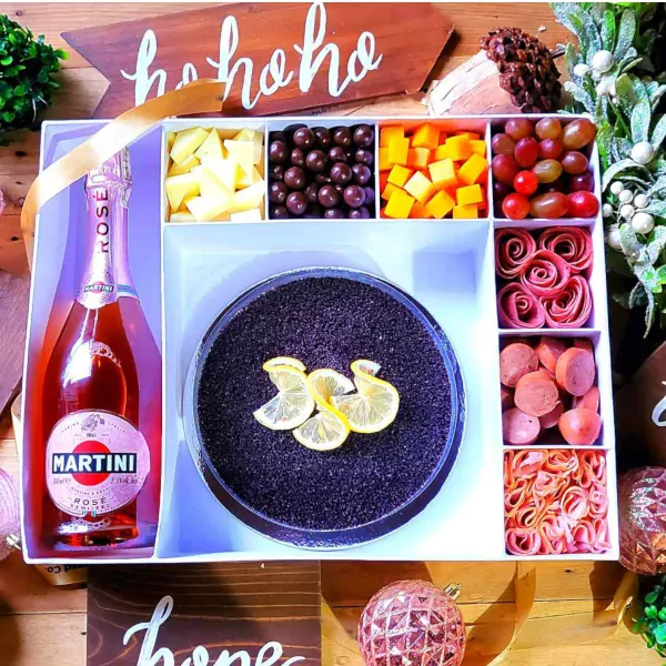 Festive Graze Box with Martini Rosé (750ml) - default