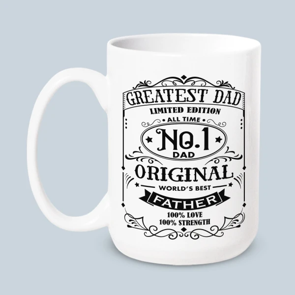 Number 1 Dad Vintage Mug - Standard