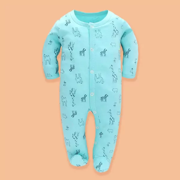 Coby Frog Suit for 0-3 months - Blue Animals