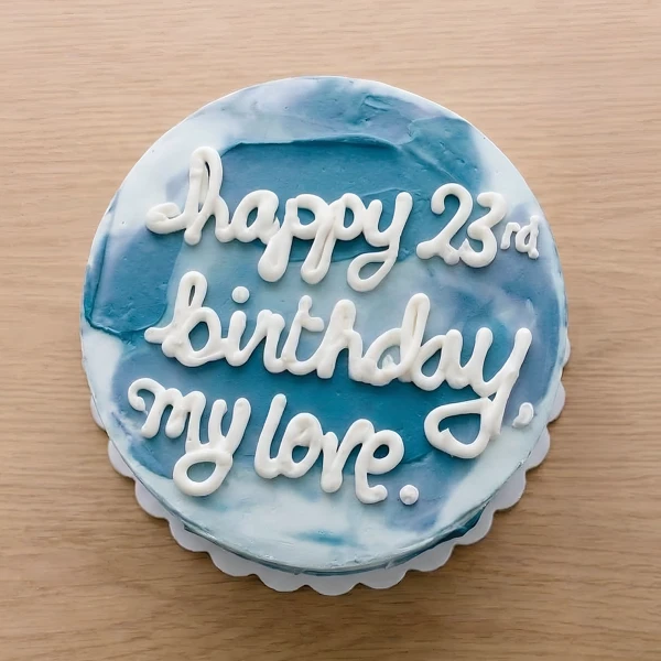 Oceanic Ombre Message Cake - Standard