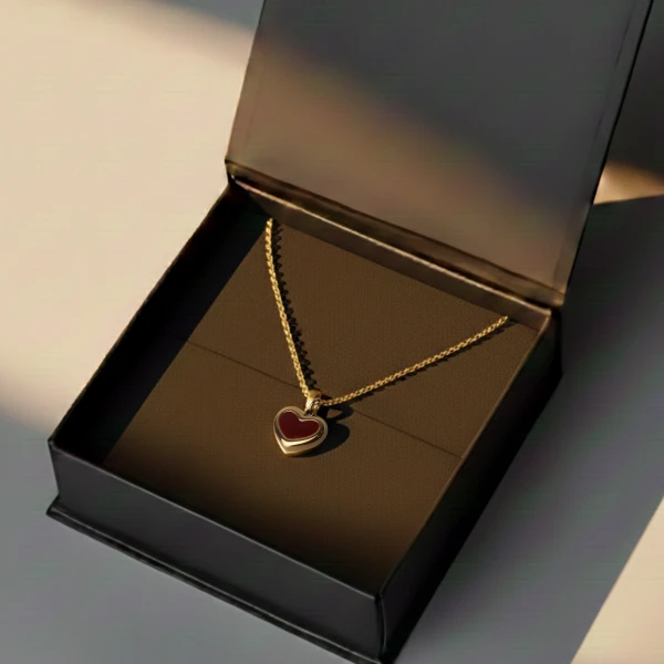 Renee Red Heart Necklace - Standard