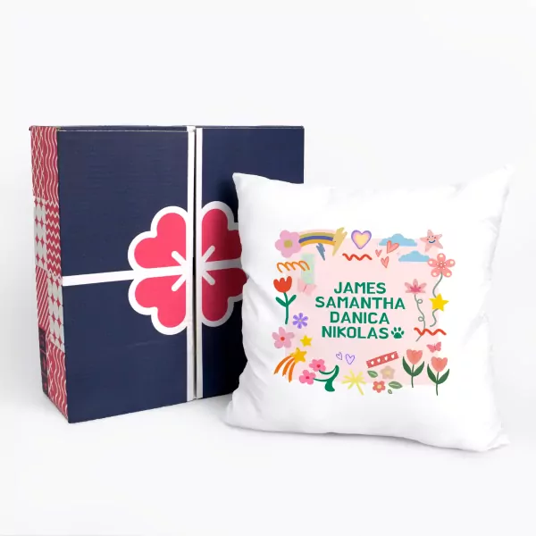 Mom's Cherished Names Pillow - Standard