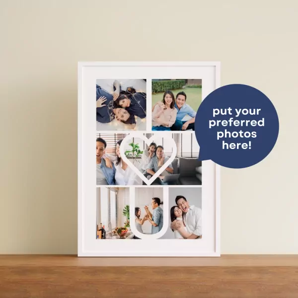 I Love You Photo Collage Wall Art - Standard