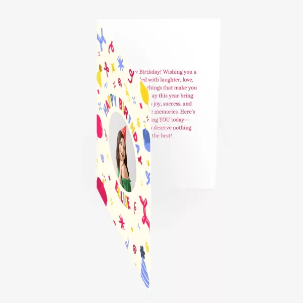 Personalized Birthday Greeting Card - Standard Message