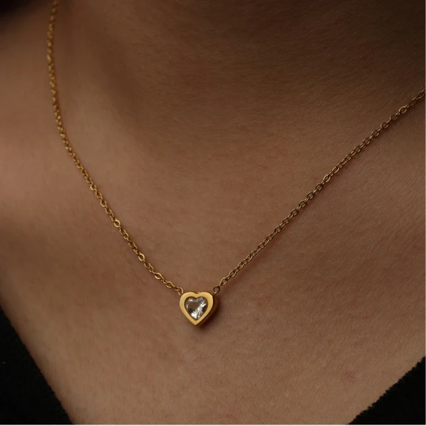 Averine Mini Heart Pendant Necklace - Standard